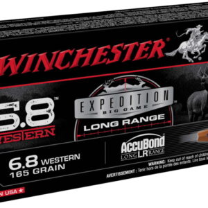 Winchester AccuBond LR 6.8 Western 165 gr. Centerfire Rifle Ammunition S68WLR Caliber: 6.8 Western, Number of Rounds: 500
