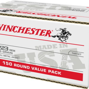 Winchester USA RIFLE .223 Remington 55 grain Full Metal Jacket Centerfire Rifle Ammunition 1000