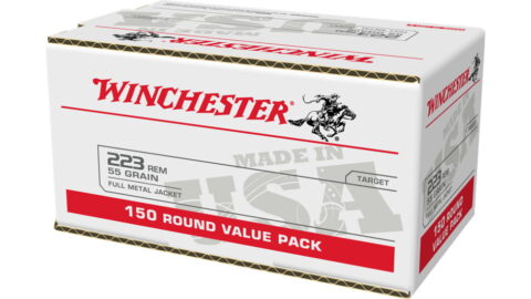 Winchester USA RIFLE .223 Remington 55 grain Full Metal Jacket Centerfire Rifle Ammunition 1000