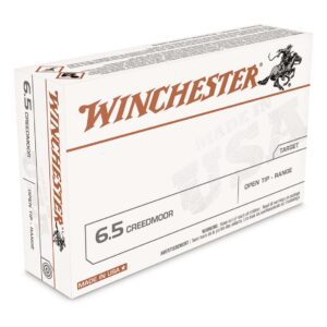 Winchester White Box 6.5 Creedmoor Ammo, 125 Grain Open-Tip - 500 Rounds