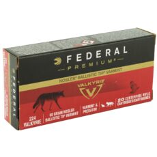 Federal Nosler 224 Valkyrie Ammo 60 Grain Nosler Ballistic Tip