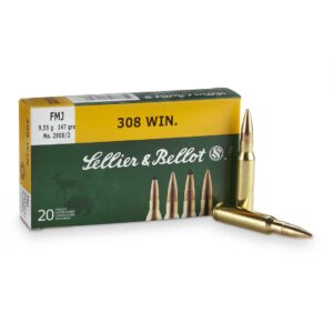 Sellier & Bellot .308 Winchester 147 Grain FMJ Ammo
