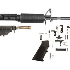 AR-STONER AR-15 Build Kit with M4 Upper Receiver Assembly 223 Remington (Wylde) 16" Barrel, Complete Lower Receiver Parts Kit, Stock Assembly 6-Position Mil-Spec Collapsible