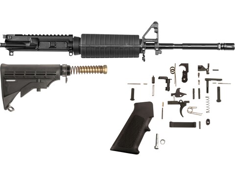 AR-STONER AR-15 Build Kit with M4 Upper Receiver Assembly 223 Remington (Wylde) 16" Barrel, Complete Lower Receiver Parts Kit, Stock Assembly 6-Position Mil-Spec Collapsible