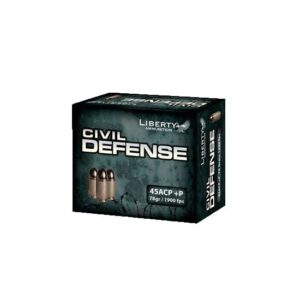 Liberty Ammunition Civil Defense .45 ACP +P 78 Grain Hollow Point Ammunition