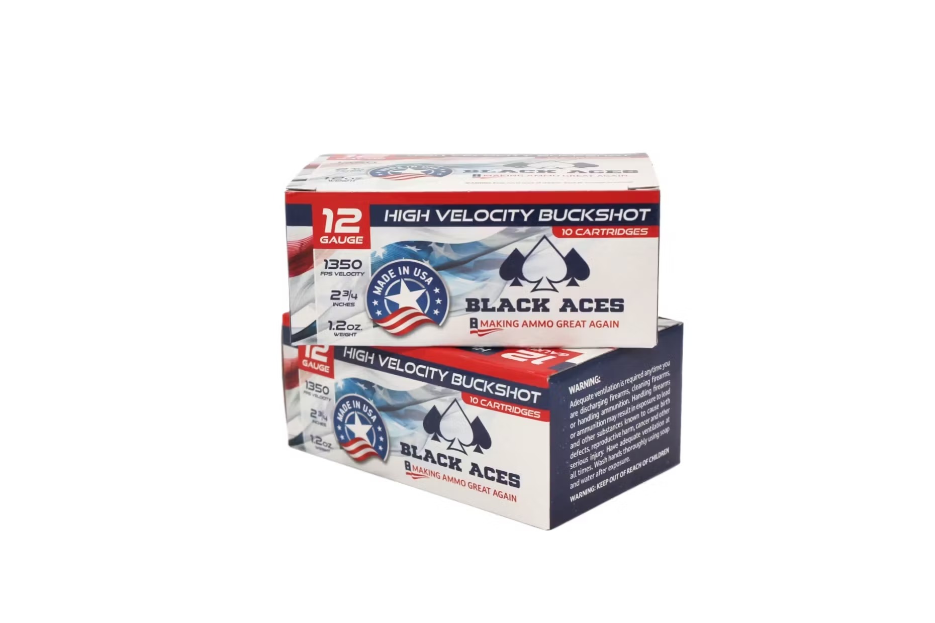 12 Gauge Double 00 Buckshot Made in USA Bulk Case Shotgun Ammo