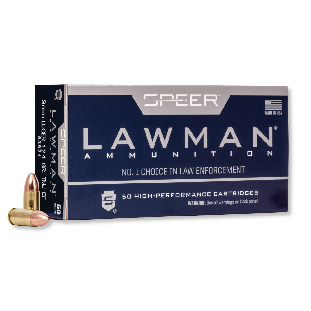 9mm – 124 gr TMJ – Speer Lawman CleanFire (53824) – 1000 Rounds
