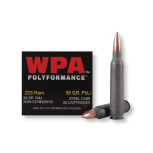 223 Rem – 55 gr FMJ – Wolf Polyformance (22355FMJ) – 500 Rounds