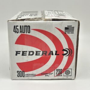 Federal Champion 45 ACP 230gr FMJ brass case ammo