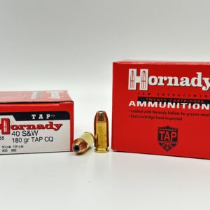 Hornady 40 S&W TAP CQ 180gr JHP 20 rounds