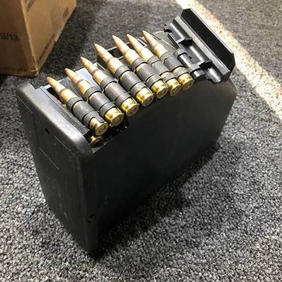 M249 SAW linked 5.56 M855 Green Tip ammo 1000 rounds in SAW boxes