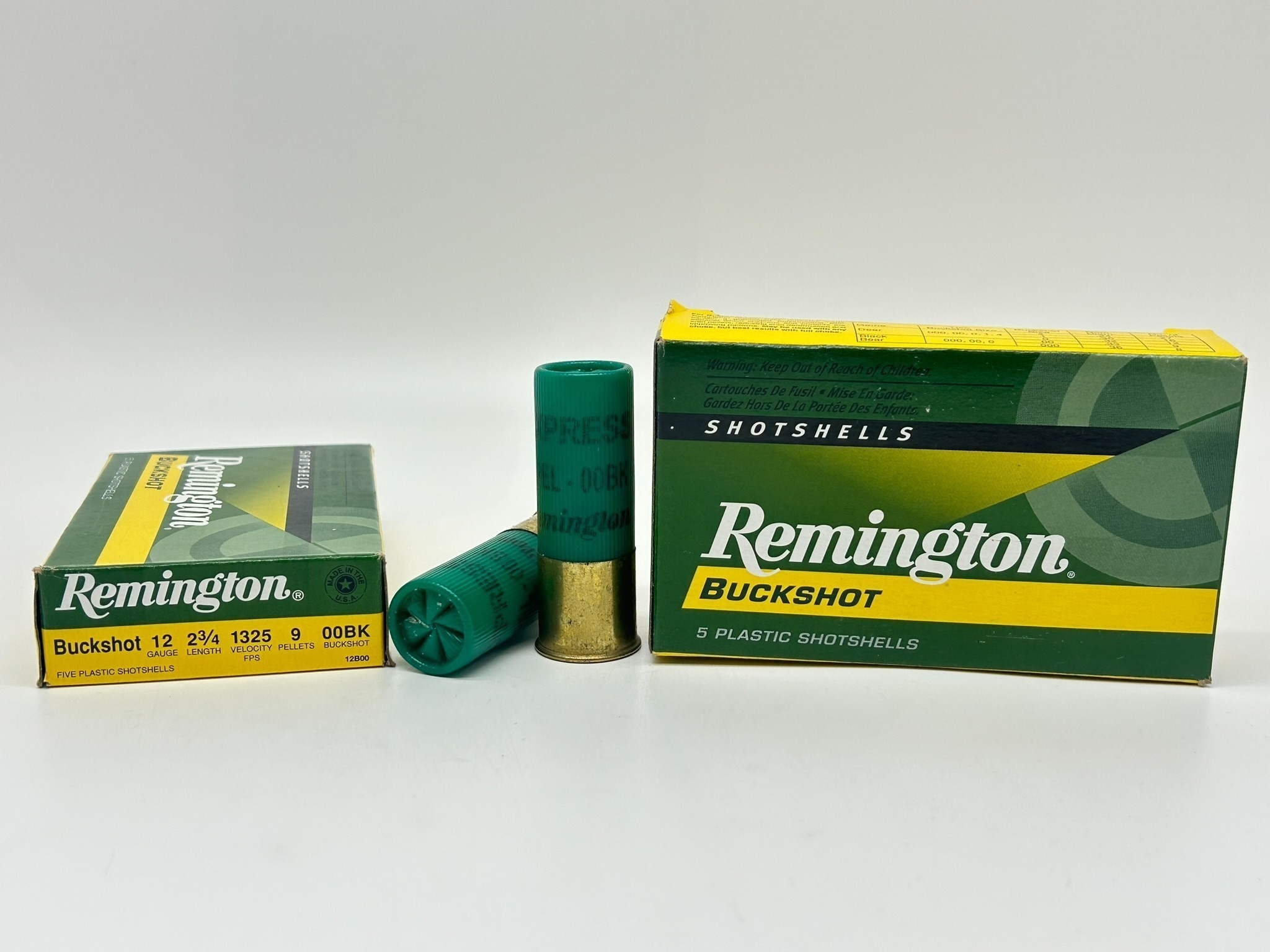 Remington 12 Gauge 2¾ inch 9 pellet 00 buckshot shells