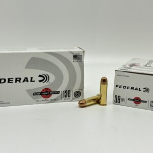 38 Special – 130 gr FMJ – Federal RTP38130 – 50 Rounds