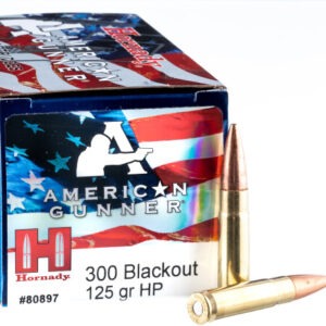300 Blackout 125 Grain Ammo – Hornady HP – 500 Rounds