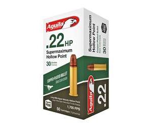 Aguila Supermaximum .22 LR 30 Grain Hollow Point Ammo – 50 Rounds