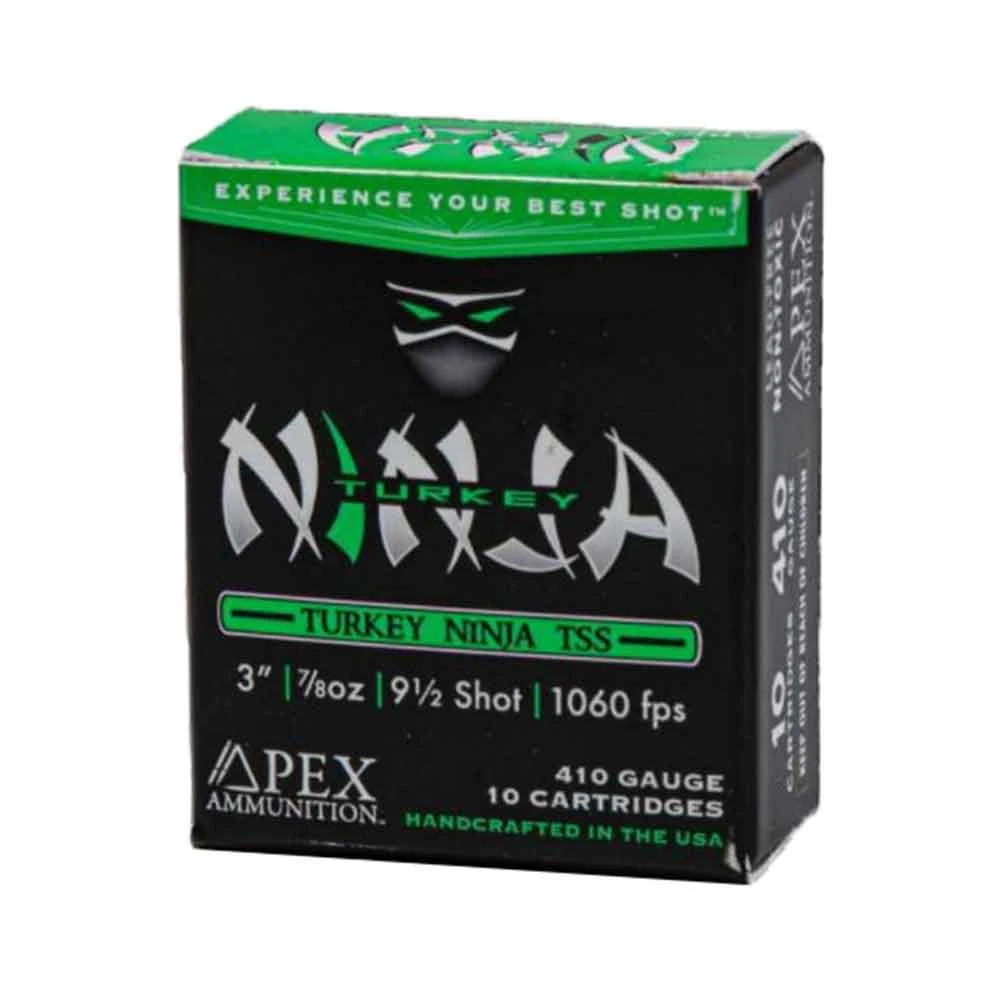 .410 Bore 3" 7/8oz 1060FPS Turkey Ninja Series Shotgun Shells, Box of 10