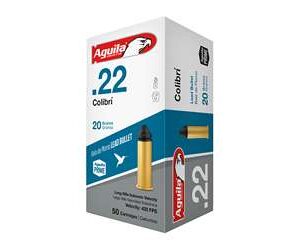 Aguila Colibri 22 LR 20 Grain Powderless Ammo 50 Rounds