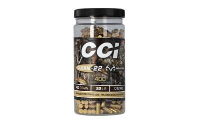 CCI Clean-22 .22 LR 40 Grain Poly-Coated Round Nose Ammo – 400 Rounds
