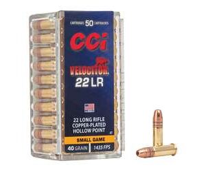 CCI Velocitor 22 LR 40 Grain Hollow Point