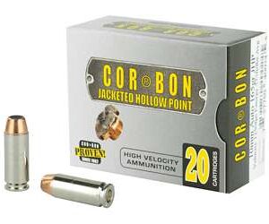 CorBon Self-Defense 10mm 165 Grain Jacketed Hollow Point Ammo – 20 Rounds