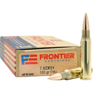 Frontier 7.62x51mm NATO 150-Grain FMJ Centerfire Ammunition - 20 Rounds