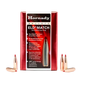 Hornady .264 Diameter 147 Grain Polymer Tip ELD Match 100 Count Bullets
