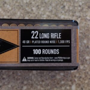 Herter’s Target & Hunting .22 LR 40 Grain Copper-Plated Round Nose Ammo – 100 Rounds – New Old Stock