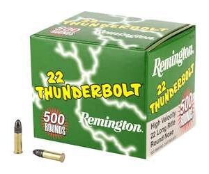 Remington Thunderbolt .22 LR 40 Grain LRN Ammo 500 Rounds