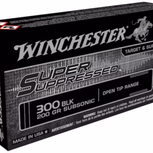 Winchester Super Suppressed 300 AAC Blackout Ammo 200 Grain Open Tip Range