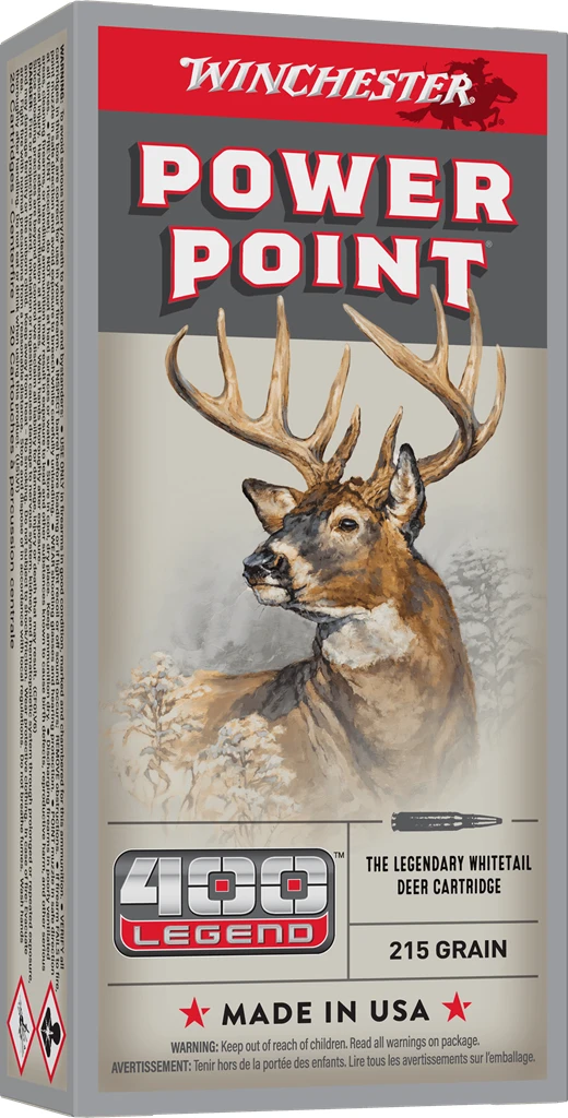Winchester Power-Point 400 Legend 215 Grain Soft Point Centerfire Rifle Ammo