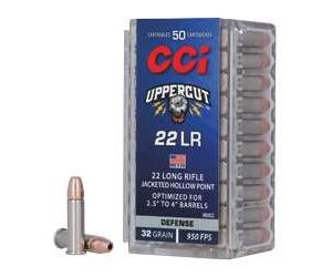 CCI Uppercut .22 LR 32 Grain Copper-Plated Hollow Point Ammo – 50 Rounds