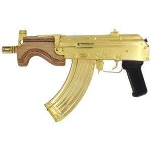 Century Arms Micro Draco, 7.62 x 39mm, 24k Gold Plated with 24k Gold Plated Magazine