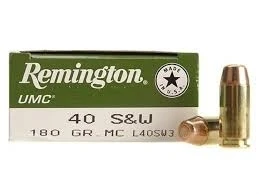 40 S&W – 180 Grain FMJ – Remington UMC (L40SW3) – 500 Rounds
