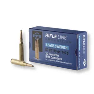 6.5×55 Swedish – 139 Gr SPBT – PPU Metric Rifle (PP6SWS) – 200 Rounds