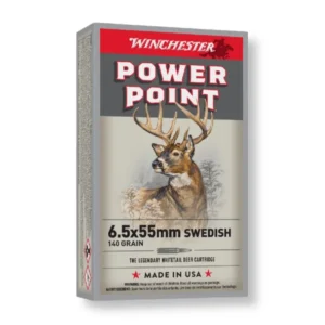 6.5×55 Swedish – 140 Gr PP – Winchester Power-Point (X6555) – 200 Rounds