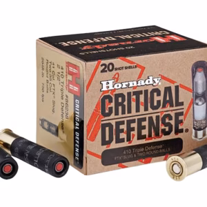 Hornady Critical Defense .410 Bore 2-1/2 Inch FTX Slug & Two Round Balls – 20 Rounds