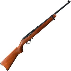 Ruger 10/22 Carbine 22 Long Rifle Satin Black/Hardwood Semi Automatic Rifle - 18.5in